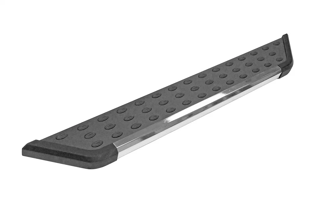 DZ16322 – DEE ZEE Running Board, Powder Coated Black With Chrome Trim Aluminum Unlighted Rocker Panel Mount Mounting ...